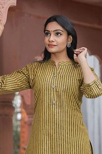 Trendy Khadi Cotton Kurta for Women-thumb1