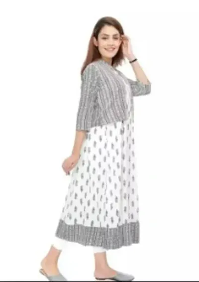 Sundar Vashtra Beautiful Stylish Kurti Frock with Jacket for Women and Girls