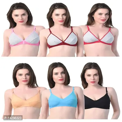 In Beauty Cotton Bra Pack of 6