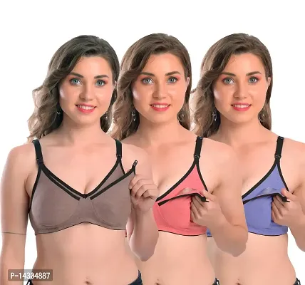 Buy In Beauty Women's Cotton Non Padded Wire Free Maternity Bra Online In  India At Discounted Prices