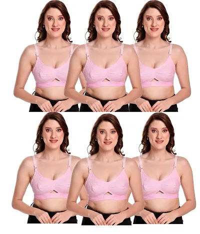 Buy JDAYESHA Alia Back-Closure Non-Padded Wire-Free Bra for Women (30,  Pink) Online In India At Discounted Prices