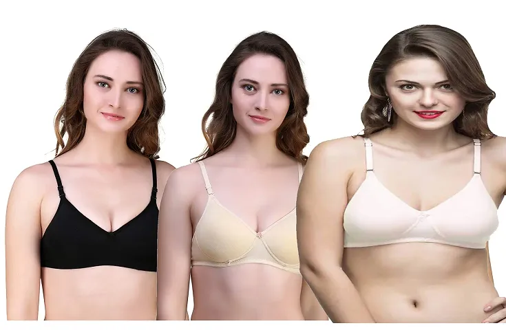 Women's Premium Padded Full Coverage Bra Pack Of 3