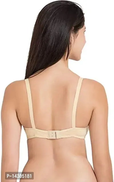 In Beauty Women's Back Clouser Pure Cotton Non Padded Bra Pack of 6-thumb3