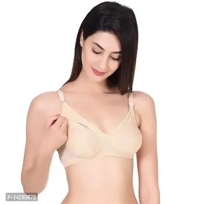 In Beauty Women's Cotton Non Padded Wire Free Maternity Bra-thumb2