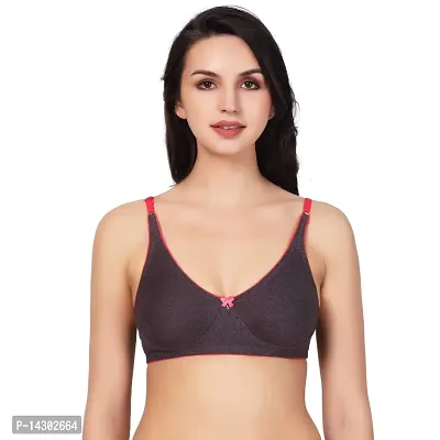 Buy In Beauty Cotton Premium Bra Pack of 3 (Color Multicolor