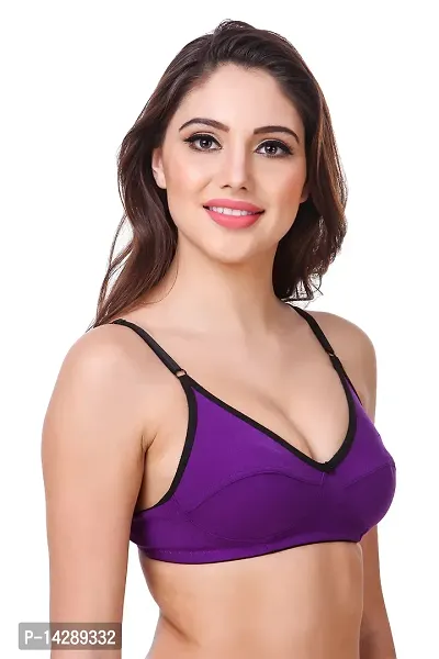 In Beauty Sexy Cotton Fabric Bras Pack of Three-thumb3