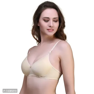 In Beauty Women's Cotton Non-Padded Wire Free Seamless Bra-thumb3