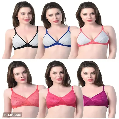 In Beauty Pack of 6 Cotton Bra