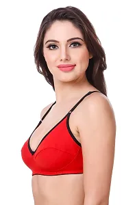 In Beauty Comfortable Soft Fabric Bras Pack of Three-thumb2