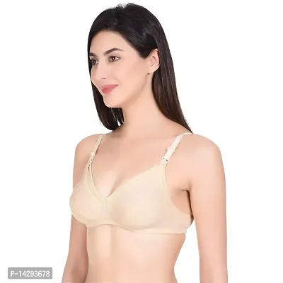 In Beauty Women's Cotton Non Padded Wire Free Maternity Bra-thumb3