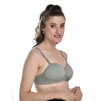 In Beauty Women's Cotton Blend Lightly Padded Wirefree T-Shirt Bra Combo-thumb2