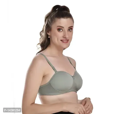 In Beauty Women's Cotton Blend Lightly Padded Wirefree T-Shirt Bra Combo-thumb3
