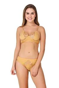 In Beauty Cotton Bra Panty Set-thumb1