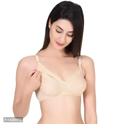 In Beauty Women's Cotton Non-Padded Wire Free Maternity Bra-Pack of 3-thumb2