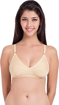 In Beauty Women's Back Clouser Pure Cotton Non Padded Bra Pack of 6-thumb1