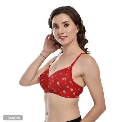 In Beauty Women's Cotton Blend Lightly Padded Wirefree T-Shirt Bra Combo-thumb3