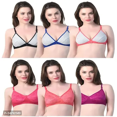 In Beauty Pack of 6 Cotton Bra