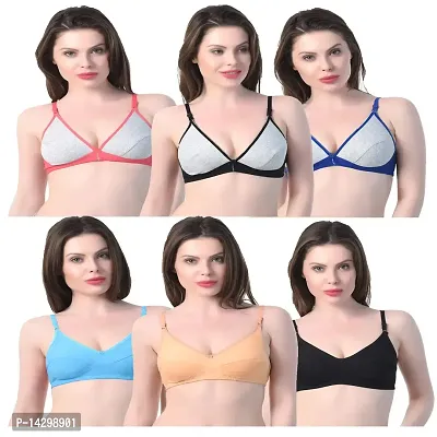 In Beauty Cotton Bra Pack of 6