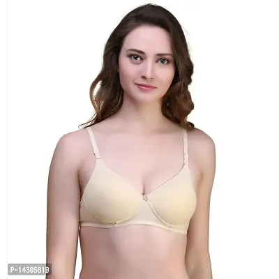 In Beauty Women's Cotton Non-Padded Wire Free Seamless Bra-thumb2