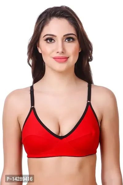 In Beauty Comfortable Soft Fabric Bras Pack of Three-thumb2