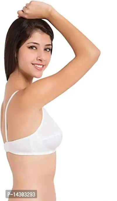 In Beauty Women's Back Clouser Pure Cotton Non Padded Bra Pack of 6-thumb5