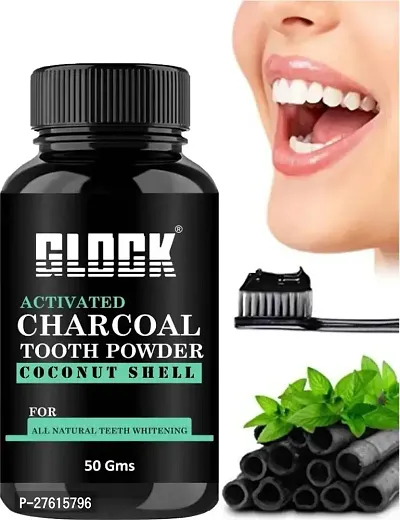 Glock Natural Activated Charcoal Teeth Cleansing Powder-50 G-thumb0