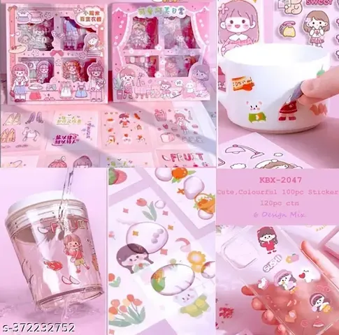 Girl Theme Stickers for Kids, 100 Sheet Stickers