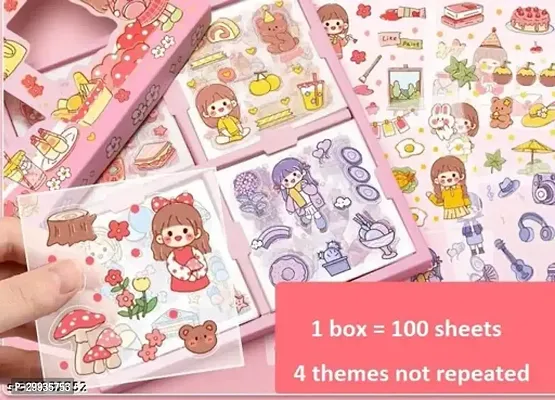 Girl Theme Stickers for Kids, 100 Sheet Stickers-thumb0