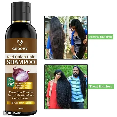 Onion Black Seed - Hair Care Growth And Shine Tea Tree Oil Omega- 3 Vitamin-E Hair Shampoo- 100 Ml-thumb0