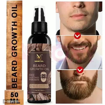 Nainital Beard Growth Oil For Men For Better Beard Growth With Thicker Beard -50 Ml-thumb0