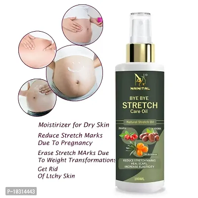 Nainital Body Stretch Mark Removal Oil Anti Aging Pregnancy Stretch Mark Removal Oil Scar Removal Anti Wrinkle Skin Hydration -100Ml-thumb0