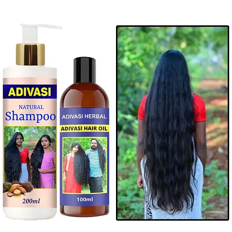 Must Have Adivasi Neelambari Premium Quality  Hair Medicine Shampoo With Oil 200ML+100ml Pack of 2