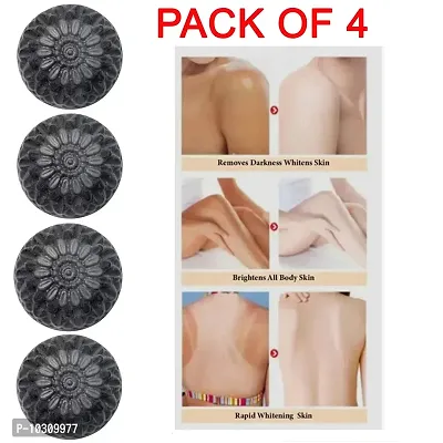 Charcoal Soap For Face Women For Anti Pimple Scar Removal- Pack Of 4, 100 Grams Each-thumb0