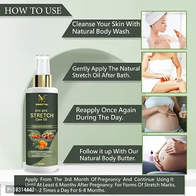 Nainital Body Stretch Mark Removal Oil Anti Aging Pregnancy Stretch Mark Removal Oil Scar Removal Anti Wrinkle Skin Hydration -100Ml-thumb4