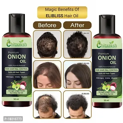 Onion Oil For Hair Regrowth And Hair Fall Control Hair Oil 50Ml Pack Of 2-thumb0