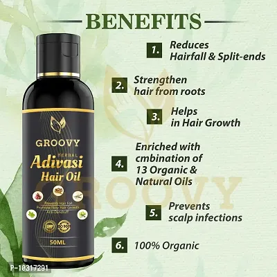 Ayurvedic Herbal Hair Oil For Women And Men For Shiny Hair Long - Dandruff Control - Hair Loss Control - Long Hair - Hair Regrowth Hair Oil 100 % Ayurvedic 60 Ml Pack 6-thumb2