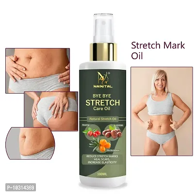 Nainital Present Repair Stretch Marks Removal - Natural Heal Pregnancy Breast, Hip, Legs, Mark Oil 100 Ml-thumb0