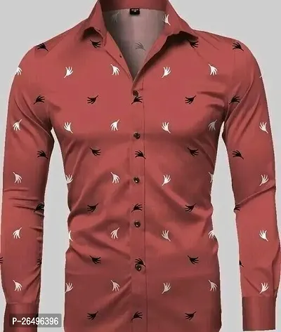 Reliable Polycotton Printed Long Sleeves Shirts For Men