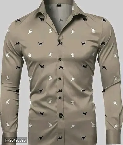 Reliable Polycotton Printed Long Sleeves Shirts For Men-thumb0