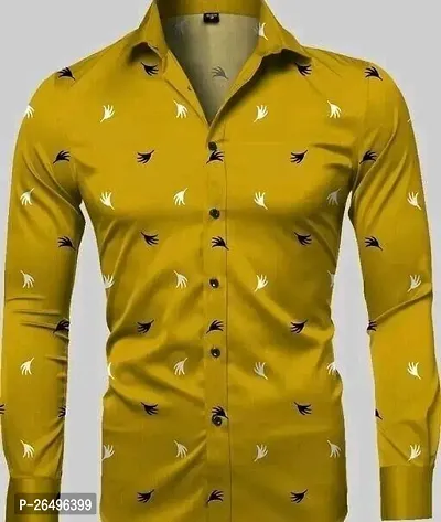 Reliable Polycotton Printed Long Sleeves Shirts For Men