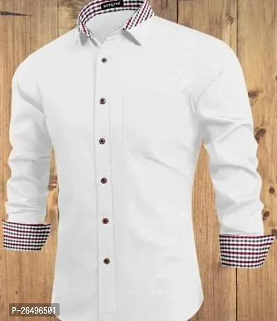 Reliable Cotton Self Pattern Long Sleeves Shirts For Men