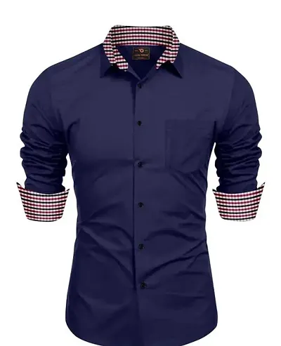 Reliable Self Pattern Long Sleeves Shirts For Men