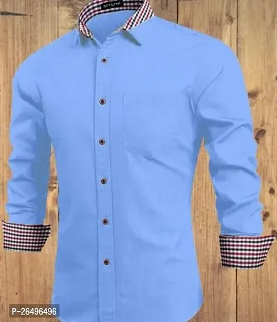 Reliable Cotton Self Pattern Long Sleeves Shirts For Men