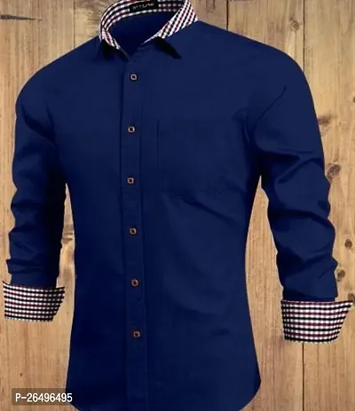 Reliable Cotton Self Pattern Long Sleeves Shirts For Men