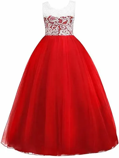 Kid's Girls Soft Net Princess Style Gowns