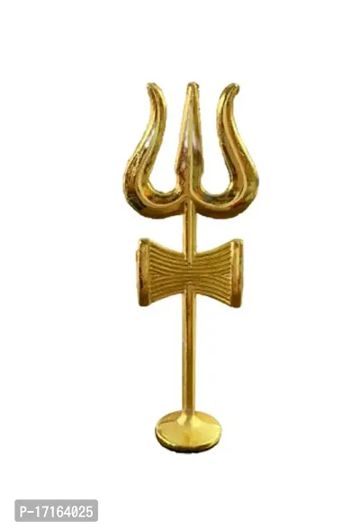 SHIV JI TRISHUL WITH DAMRU 10CM