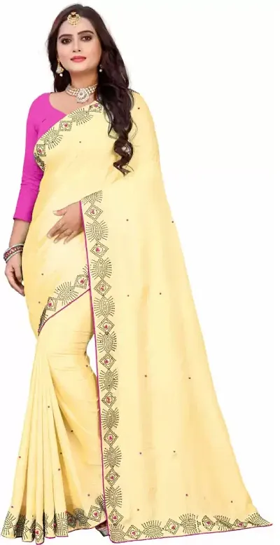 Stylish Pure Silk Self Pattern Saree with Blouse piece