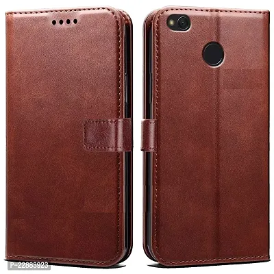 COVERNEW Leather Finish Inside TPU Wallet Stand Magnetic Closure Flip Cover for Mi Max 2 2017 Model - Executive Brown