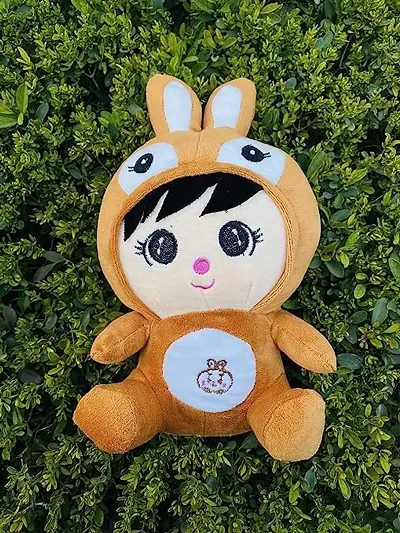 Lil'ted Soft Plush Stuffed Toys Cute Boy with Bunny Cap for Kids & Gifts