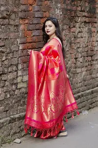 Fancy Soft Silk Saree With Blouse Piece For Women-thumb2